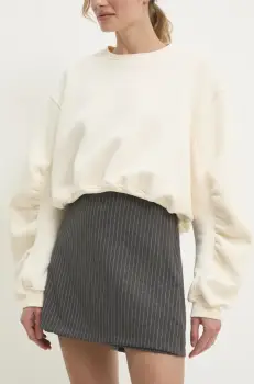 Answear Lab fusta pantaloni femei, culoarea gri, modelator, high waist imagine