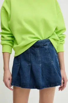 Answear Lab fusta si pantaloni denim femei, neted, high waist imagine