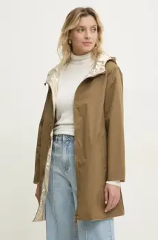 Answear Lab geaca cu doua fete culoarea bej, de tranzitie imagine