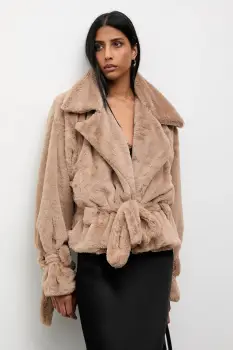 Answear.LAB geaca culoarea bej, de tranzitie imagine