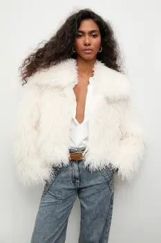 Answear.LAB geaca culoarea bej, de tranzitie imagine