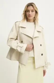 Answear Lab geaca culoarea bej, de tranzitie imagine