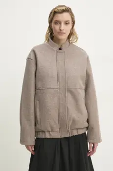 Answear Lab geaca culoarea bej, de tranzitie imagine