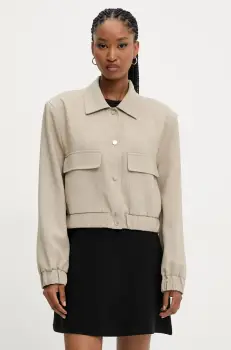 Answear Lab geaca culoarea bej, de tranzitie imagine