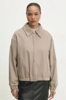 Answear Lab geaca culoarea bej, de tranzitie imagine