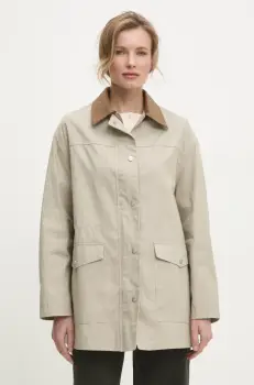 Answear Lab geaca culoarea bej, de tranzitie imagine