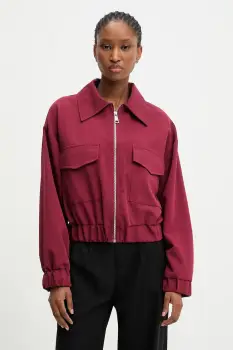 Answear.LAB geaca culoarea bordo, de tranzitie imagine