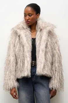 Answear.LAB geaca culoarea gri, de tranzitie, oversize imagine