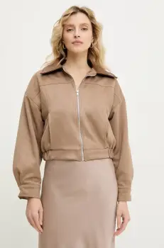 Answear Lab geaca culoarea maro, de tranzitie imagine