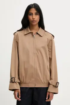 Answear.LAB geaca culoarea maro, de tranzitie imagine