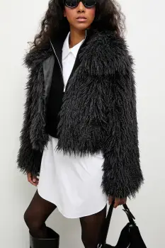 Answear.LAB geaca culoarea negru, de tranzitie imagine