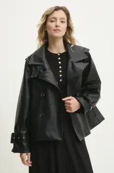 Answear Lab geaca culoarea negru, de tranzitie imagine