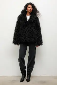 Answear.LAB geaca culoarea negru, de tranzitie imagine