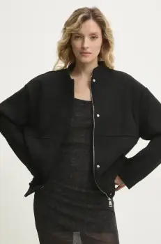 Answear Lab geaca culoarea negru, de tranzitie imagine