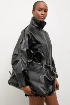 Answear.LAB geaca de biker pentru femei, din piele YARA Unscripted Collection imagine