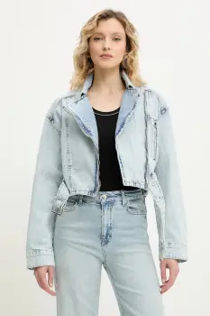 Answear Lab geaca de blugi de tranzitie, oversize imagine