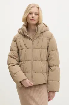 Answear Lab geaca femei, culoarea bej, de iarna imagine