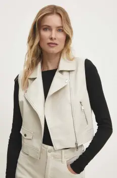 Answear Lab geaca femei, culoarea bej, de tranzitie imagine