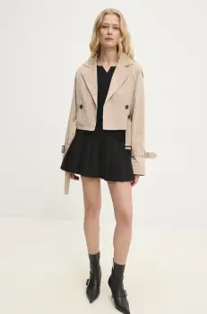 Answear Lab geaca femei, culoarea bej, de tranzitie imagine