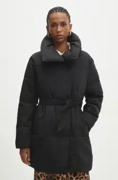 Answear Lab geaca femei, culoarea negru, de iarna, oversize imagine