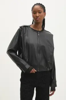 Answear Lab geaca femei, culoarea negru, de tranzitie imagine