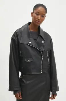 Answear Lab geaca femei, culoarea negru, de tranzitie imagine