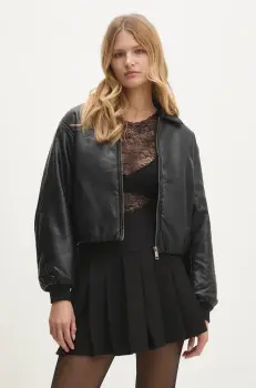 Answear Lab geaca femei, culoarea negru, de tranzitie imagine