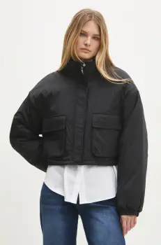 Answear Lab geaca femei, culoarea negru, de tranzitie, oversize imagine