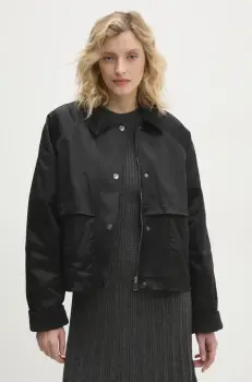 Answear Lab geaca femei, culoarea negru, de tranzitie, oversize imagine