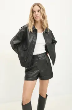 Answear Lab geaca femei, culoarea negru, de tranzitie, oversize imagine