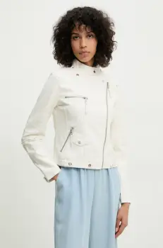 Answear Lab geaca ramones culoarea alb, de tranzitie imagine
