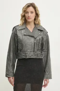 Answear Lab geaca ramones culoarea gri, de tranzitie imagine