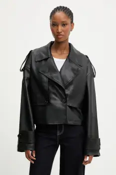 Answear.LAB geaca ramones culoarea negru, de tranzitie imagine