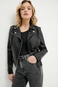 Answear Lab geaca ramones culoarea negru, de tranzitie imagine