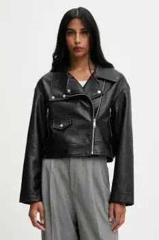 Answear.LAB geaca ramones culoarea negru, de tranzitie imagine