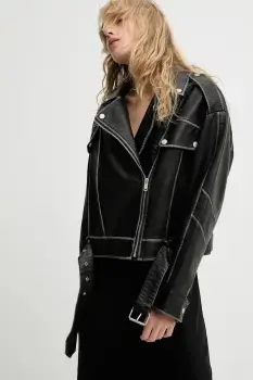 Answear.LAB geaca ramones culoarea negru, de tranzitie imagine