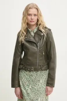 Answear Lab geaca ramones culoarea verde, de tranzitie imagine