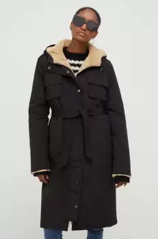 Answear Lab geaca waterrepellent femei, culoarea negru, de tranzitie imagine