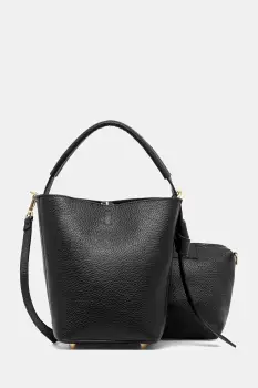 Answear.LAB geanta de mana din piele culoare neagra imagine