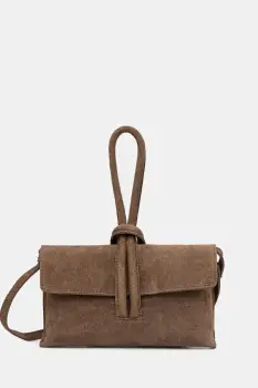 Answear.LAB geanta de mana din piele intoarsa culoarea bej imagine