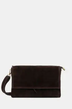 Answear.LAB geanta de mana din piele intoarsa culoarea maro imagine