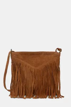 Answear.LAB geanta de mana din piele intoarsa culoarea maro imagine