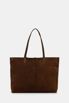 Answear.LAB geanta de mana din piele intoarsa culoarea maro imagine