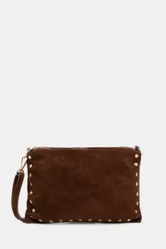 Answear.LAB geanta de mana din piele intoarsa culoarea maro imagine