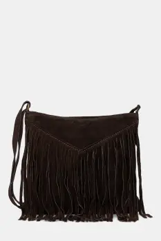 Answear.LAB geanta de mana din piele intoarsa culoarea maro imagine