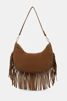 Answear.LAB geanta de mana din piele intoarsa culoarea maro imagine