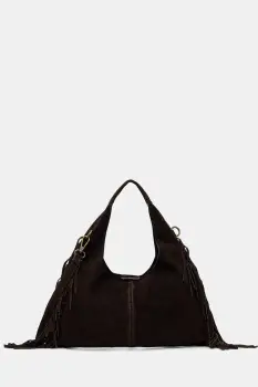 Answear.LAB geanta de mana din piele intoarsa culoarea maro imagine