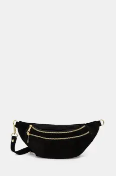 Answear Lab geanta de mana din piele intoarsa culoarea negru imagine