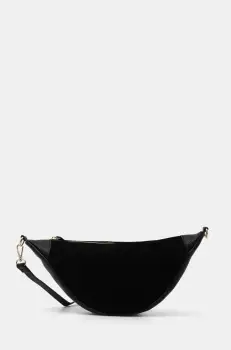 Answear Lab geanta de mana din piele intoarsa culoarea negru imagine