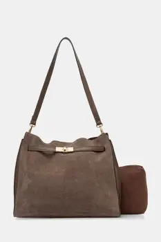 Answear.LAB geanta pentru femei, din piele intoarsa imagine